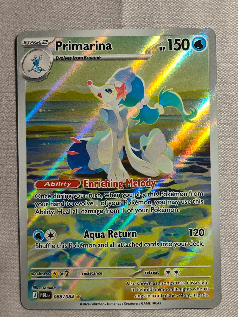 Primarina · Pitch Black · 88 · Holo · Near Mint